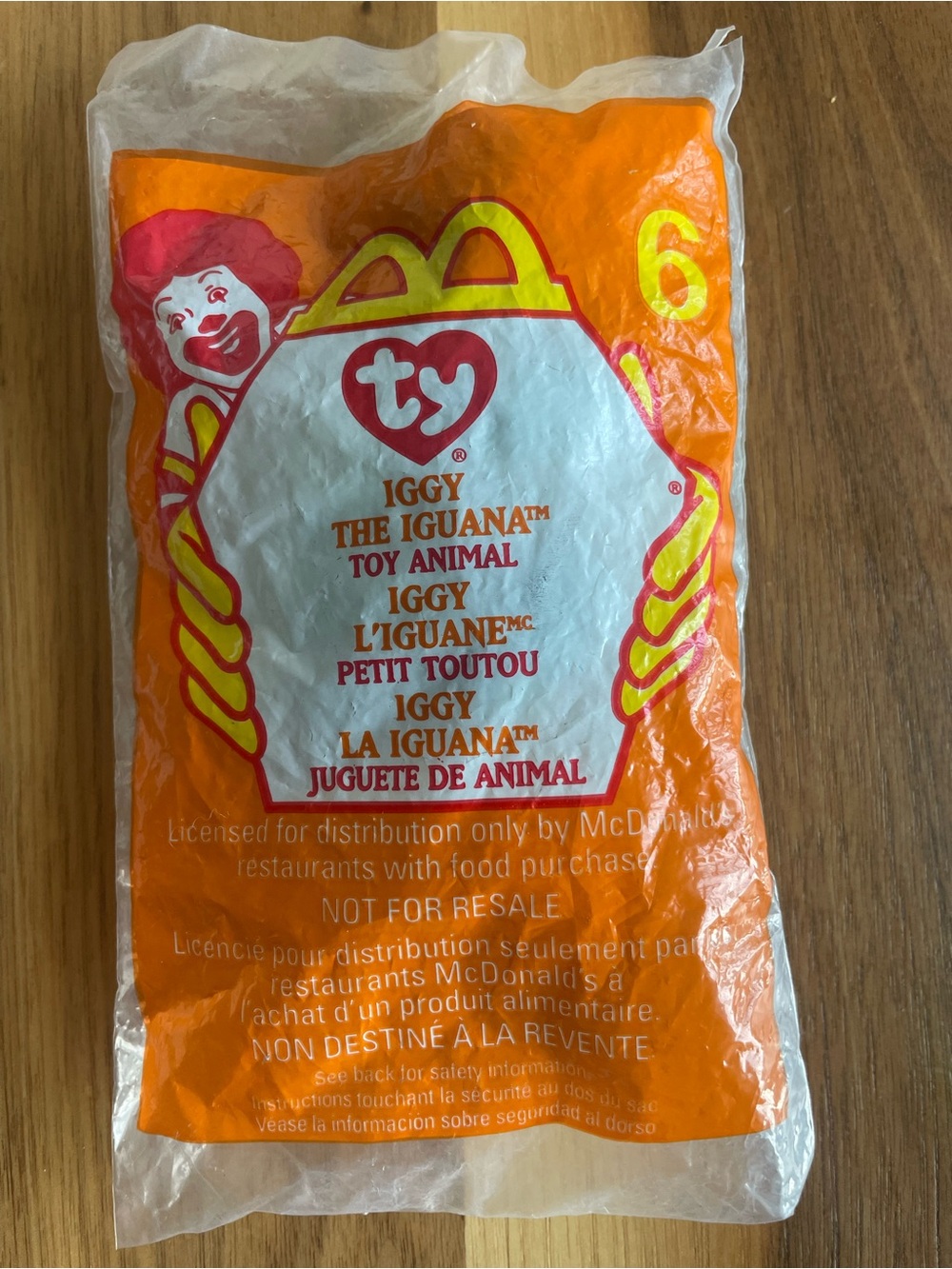 McDonald’s TY teeny beanie baby- Iggy the Iguana Happy Meal Toy